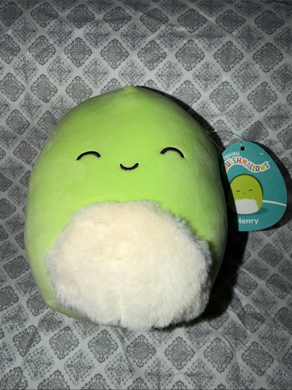 Squishmallows Henry Plush - Lime Green with Cream Belly Accent